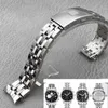 Watch Bands Watchbands For Tissot 1853 PRC200 T17 T461 T055 T014 Men Fold Clasp Strap Watches Accessories Stainless Steel Band 19mm