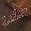 Fermagli per capelli Principessa Corona Abito da sposa Copricapo Pieno di strass Ornamento antiscivolo per bomboniere Accessori