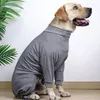 Dog Apparel Pets Dogs Clothing Puppy Bodysuit Jumpsuit Coat Outfit Pet Clothes Spring And Summer Cotton Stretchy Recovery Post Suit