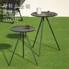 Outdoor kleine ronde tafel, picknicktafels en stoelen Draagbare camping ronde tafeluitrusting Outdoor tafel 240124