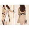 Trench Coat For Women Autumn Casual Double Breasted Female Long Trench Coats Plus Size Casaco Feminino Ladies Windbreaker 240129