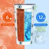 Tumblers Mau Olhos Tumbler de Aço Inoxidável Caneca de Café de Viagem Mágica com Canudos e Tampa 20oz Canecas de Carro Bebidas Garrafa de Água