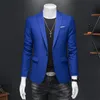 Alta calidad de negocios Slim Fit solo botones trajes chaqueta hombres Slim Fit Casual moda boda novio esmoquin chaqueta abrigos 6XL-M 240118