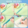 72Pcs Metal Beadable Pens Assorted Bead Ballpoint For Kids Gift Women Students Presents Office School Supplies