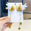 Haarschmuck Legierung Quaste Blume Hanfu Ornament Seitenclip Chinesischer Stil Haarspangen Kinder Mädchen Haarnadel Zubehör