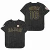 BG Baseball Jersey Japan 16 Ohtani koszulki szycia haft wysokiej jakości sportowy sport biały czarny pasek świat 240122