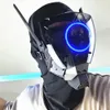 Siber Punk Maske Kask Tam Yüz Cosplay Airsoft Taktik Av Aksesuarları Cadılar Bayramı Masquerade için Koruyucu Maskeler CS 240122