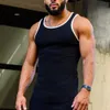 Summer Men Fitness Gym Tank Top Men Men Litness Sirmess Shirt Male Gray Breatable Sports Stest undershirt Gyms Running 240202