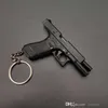 Retail Fidget Toy Gun Mini Pistol Keychain Toys Alloy Empire G17 Pistol Mini Metal Shell Ejection Free Assembly With Box Guns