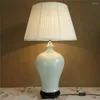 Lampy stołowe Piękny zwykły kolor glazowany wazon ceramiczny