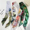 Schals Mode Frauen DIY Multifunktions Schmaler Langer Schal Turban Druck Scrunchies Haarband Streamer Stirnband Zubehör