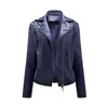 Kunstleren jas Dames Moto Biker Ritsjas Lente Herfst Motorjas Rood Zwart Geel Roze Bruin Marine Gratis 240131