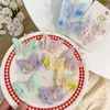 Hair Accessories 2PCS/Set Kids Cute Colorful Glitter Butterfly Shape Hairpins Baby Sweet Small Claws Ponytail Decorate Clips