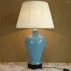 Lampy stołowe Piękny zwykły kolor glazowany wazon ceramiczny