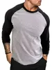 Moda casual streetwear manga longa tshirt homens mulher fitness mangas raglan camiseta masculino topos primavera outono roupas 240130