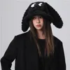 Berets Koreanische Cartoon Lamm Wolle Niedlichen Welpen Lange Ohren Eimer Hut Frauen Herbst Und Winter Warm Trend Vielseitige Kuppel Basin hüte Gorras