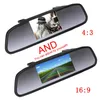 4.3 Inch Screen TFT LCD Color Display Parking Rear Car Mirror HD Monitor For View Camera Night Vision Reversing