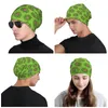 Berets Grass Green Abstract Haring Dance Skullies Caps للرجال للنساء للجنسين أزياء الشتاء الشتاء دافئ قبعة متماسكة القبعات البال