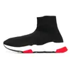 Designer Speed ​​Trainer Casual Sock Shoes Knit Platform Sneakers Graffiti Black White Pink Loafers Pet Women Men Boots Jogging Sports