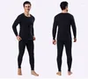 Erkek termal iç çamaşırı artı l-4xl 2024 Sonbahar Kış Erkekler Kalıyor Uzun Yuhanna Yumuşak Sıcak Suitler Gömlek Pantolon 2 Parçası Set