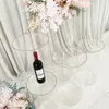 3 unidades / conjunto) ou 5 unidades / conjunto) Fornecimento de casamento Suporte de pilar acrílico transparente suporte de pedestal de cristal de chumbo de estrada Suporte de flores Candelabros de cristal Peças centrais de mesa de casamento 518