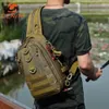 Ao ar livre militar mochilas táticas mochilas à prova dwaterproof água cintura peito saco de escalada esporte viagem curta mochila sacos de pesca 240202