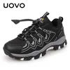 Uovo Boys Girls Sports Children Footwear Outdoor Breseable Kids Hiking Shoes Spring and Autumn Sneakers Eur＃27-39 240129