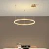 シャンデリアモダンな導かれた天井のシャンデリア円形リングリビングベッドルームダイニングルーム照明ホーム屋内装飾