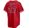 2024 Custom 27 Mike Trout Jersey Anthony Rendon Fletcher Reggie Jackson Reid Detmers Drury Urshela Walsh Moniak Ward Logan O'Hoppe Lucito Giolito Grichuk CJ Cron