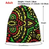 Berets Traditional African Pattern With Rasta Colors Beanies Knit Hat Kente Cloth Patterns West Dots