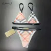 Damen-Bikini, Burbery-Bikini, Kontrastfarben-Bikini, Damen-Designer-Bademode, Badeanzüge, Designer-Badeanzüge für Damen, Designer-Sexy-Bikini, zweiteiliger Badeanzug 6051