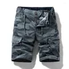 Pantaloncini da uomo Estate Camouflage Cargo Pantaloni casual Pantaloni al ginocchio in cotone Moda Jogger Pantaloni sportivi da palestra Abbigliamento uomo