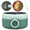 Ensembles de vaisselle Ramen Bowl Set Ustensile Isolé Tasse à soupe résistante aux fuites Doublure en acier inoxydable Lave-vaisselle Safe On-The-Go Holds