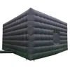 outdoor activities black 8x6x4mH (26x20x13.2ft) disco night club tent, outdoor portable club cube Inflatable nightclub party tent with LED light