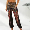 Actieve broek Dames Feather Digital Printing Dames Cargo Petite-legging met zakken 20w Dames