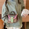 Bolso cruzado con correa de cadena para niños, minisillín de mano a la moda, otoño e invierno, venta directa de fábrica