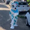 Halloween Husky Dog Mascot Costume Högkvalitativ Anpassa tecknad plysch Tand Anime Temakaraktär Vuxenstorlek Jul karneval fancy klänning