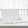 Одеяла детское одеяло для пеленания, термопушистый флисовый зимний однотонный плед, одеяло для кроватки, комплект постельного белья, пеленание для младенцев