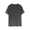 2024 mężczyzn Designer Tee T Shirt Gradient Letter Printing 1854 Women Black White Red Blue S-xl