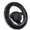 Couvre-volant Super doux en peluche couverture universelle voiture hiver chaud moelleux accessoires automobiles pour hommes