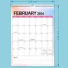Planejador diário calendário de parede agenda organizador escritório papelaria inglês calendário semanal calendário bobina 240118