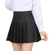 Skirts Fashion Spring Summer Women Dance Pleated Mini Skirt Office Lady Wrap Hip Safety Panties Student Girl Casual Clothes