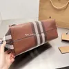 Designer-Bur-Tasche, klassische Damen-Umhängetasche, gestreift, großes Fassungsvermögen, Messenger-Mode, karierte Handtasche, berühmte Damen-Designer-Geldbörse