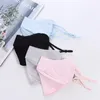 Scarves Face Shield Hiking For Women Solid Color Outdoor Girl UV Protection Scarf Cover Sunscreen Mask Silk