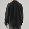 Polos masculinos t polo camisas para homens bolso preto roupas masculinas tamanho grande topos emendados oversize japão f tendências de moda 2024 normal harajuku s