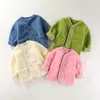 Jackor Josaywin Autumn Winter Jacket för flickor pojkar barn ull varm baby kappa fleece tjock ung ytterkläder