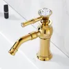 Bathroom Sink Faucets Single Hole Basin Faucet And Cold Brass Undercounter Antique Crystal Handle