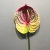 Dekorative Blumen, 1 Stück, künstliche Blume, fühlt sich echt an, Anthurium, Lotus, Hochzeit, Braut, gefälschte Pflanze, DIY, Party, Weihnachten, Heimdekoration, Zubehör