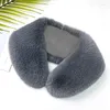 Scarves Winter Fluffy Faux Fur Collar Scarf For Women Warm Shawl Multicolor Soft Hood Collars Lady's Neck Warmer