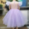 Tonårsflickor klär barnkläder party elegant prinsessa långa tyll baby flickor barn spets bröllop ceremoni klänningar 240130